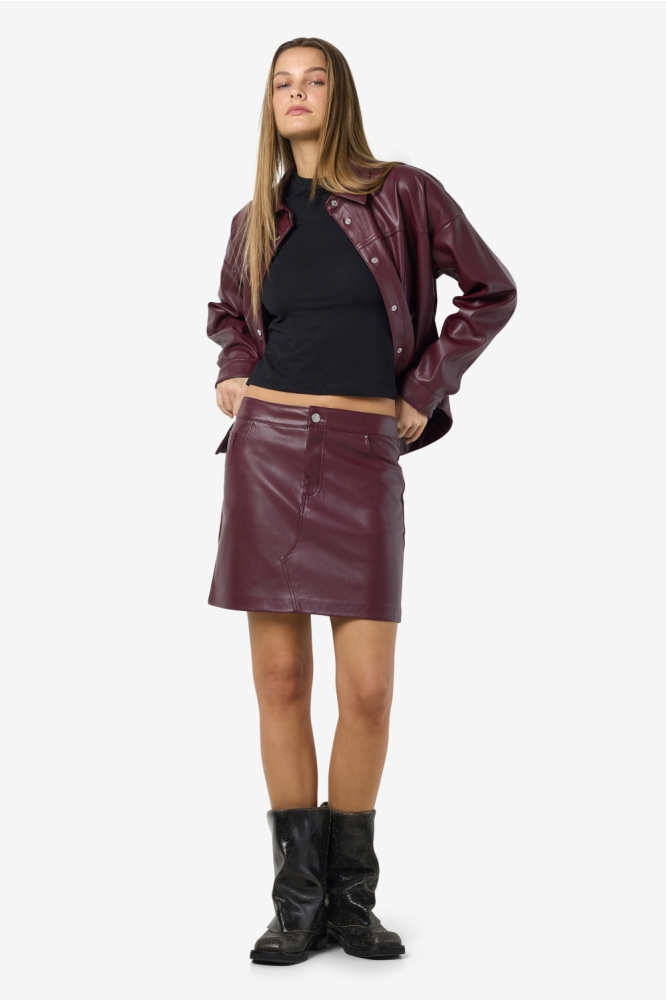 NMKATE NW PU SKIRT NOOS 27034748 WINDSOR WINE